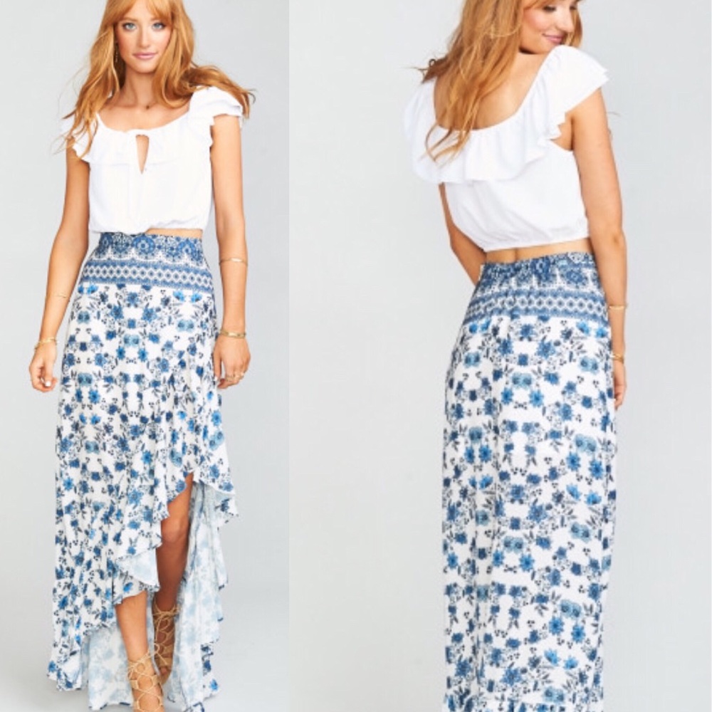 Mumu hi-lo skirt